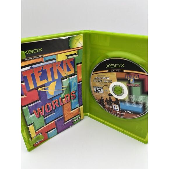 Star Wars Clone Wars Tetris Worlds ORIGINAL Microsoft Xbox 2003 Complete Box CIB - Picture 6 of 7